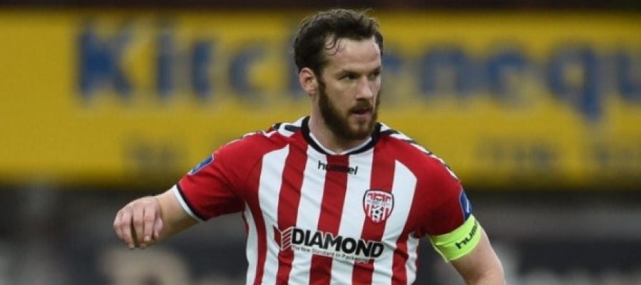 Ryan McBride, el hasta ahora capitán del Derry City Ryan McBride, el hasta ahora capitán del Derry City