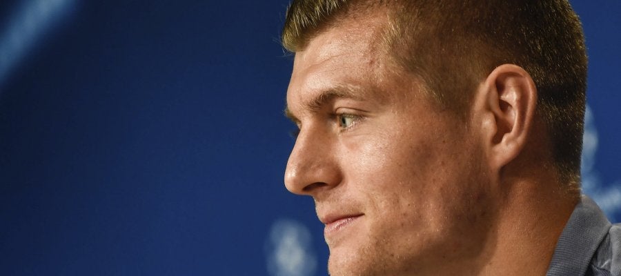 Toni Kroos durante la rueda de prensa Toni Kroos durante la rueda de prensa