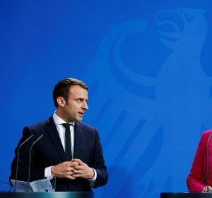 Macron y Merkel Macron y Merkel