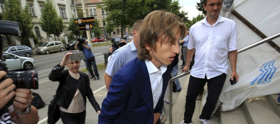 Luka Modric, entrando en el juzgado Luka Modric, entrando en el juzgado