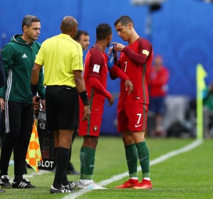 Cristiano Ronaldo, en un partido de Portugal en la Copa Confederaciones Cristiano Ronaldo, en un partido de Portugal en la Copa Confederaciones