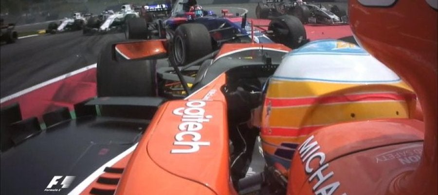 El accidente de Alonso en primer plano El accidente de Alonso en primer plano