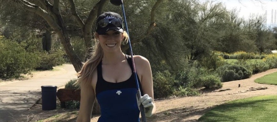La golfista Paige Reene, en una fotografía subida a su Instagram La golfista Paige Reene, en una fotografía subida a su Instagram