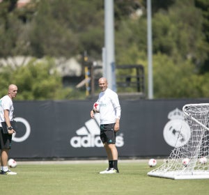 Zidane, en un entrenamiento Zidane, en un entrenamiento