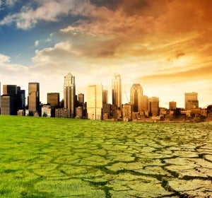 Imagen que simula el cambio climático Imagen que simula el cambio climático