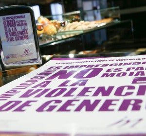 No a la violencia de género, imagen de archivo No a la violencia de género, imagen de archivo