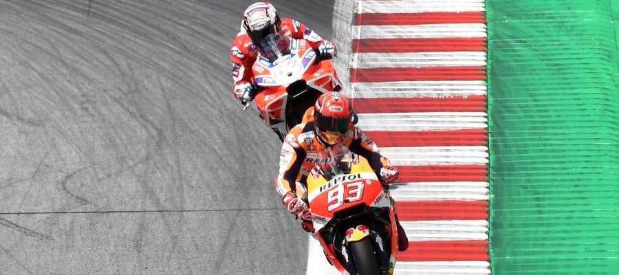 Uno de los adelantamientos de Márquez Uno de los adelantamientos de Márquez