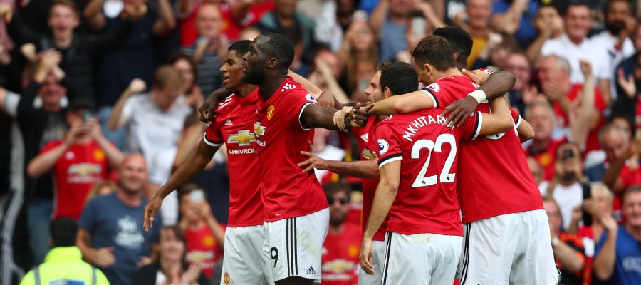 Lukaku celebra uno de sus goles ante el West Ham United Lukaku celebra uno de sus goles ante el West Ham United