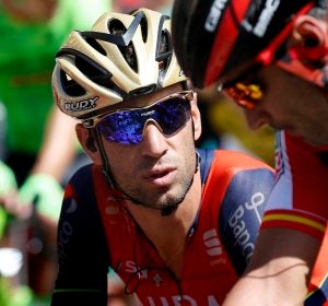 Vincenzo Nibali, durante una etapa de la Vuelta a España Vincenzo Nibali, durante una etapa de la Vuelta a España