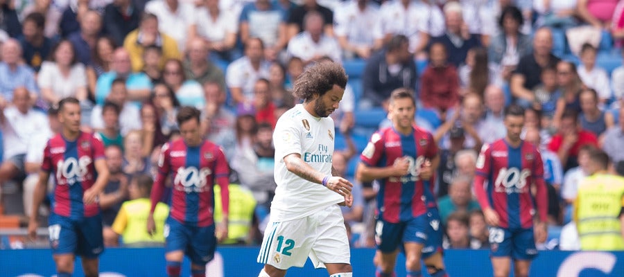 Marcelo, cabizbajo contra el Levante Marcelo, cabizbajo contra el Levante