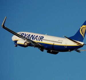 Un avión de la compañía irlandesa Ryanair Un avión de la compañía irlandesa Ryanair