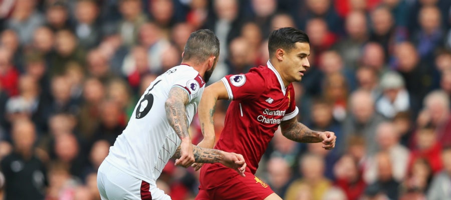 Coutinho, con el Liverpool Coutinho, con el Liverpool