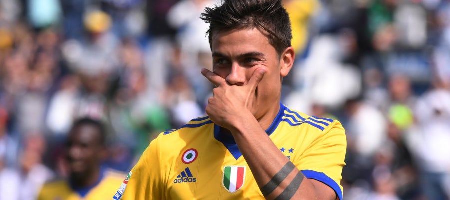 Dybala celebra uno de sus goles con la Juventus Dybala celebra uno de sus goles con la Juventus