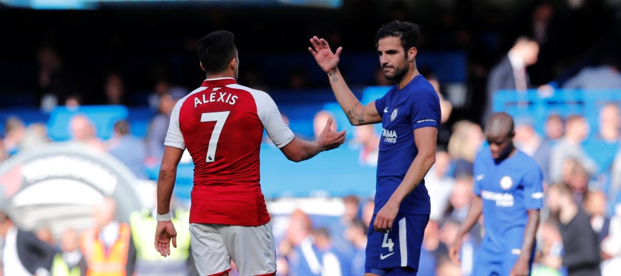 Chelsea - Arsenal, Cesc y Alexis Chelsea - Arsenal, Cesc y Alexis