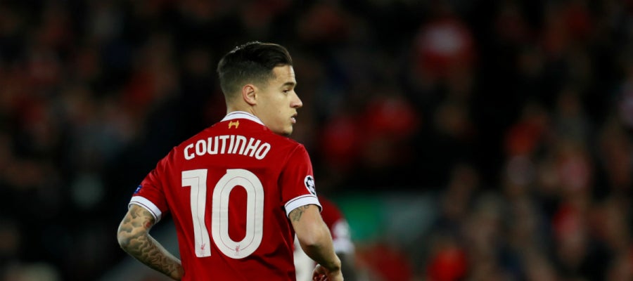 Coutinho, con el Liverpool Coutinho, con el Liverpool