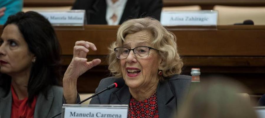 La alcaldesa de Madrid, Manuela Carmena La alcaldesa de Madrid, Manuela Carmena