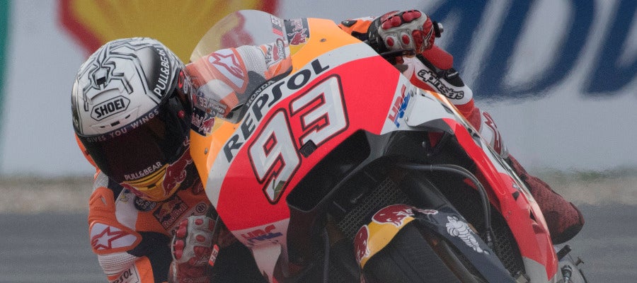 Marc Márquez, a bordo de su moto Marc Márquez, a bordo de su moto