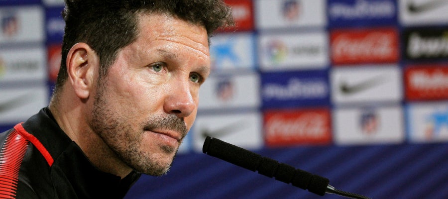 Simeone, en rueda de prensa Simeone, en rueda de prensa