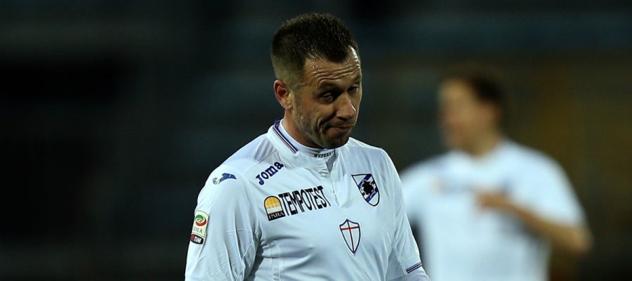 Cassano, con la Sampdoria Cassano, con la Sampdoria