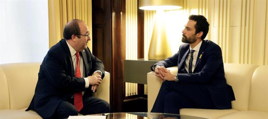 Miquel Iceta y Roger Torrent Miquel Iceta y Roger Torrent