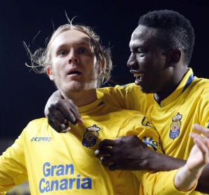Halilovic celebra su gol al Málaga. Halilovic celebra su gol al Málaga.