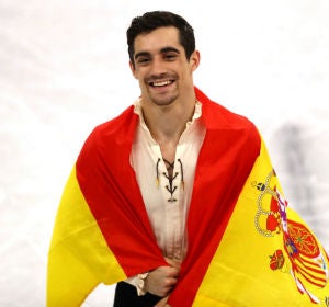 Javier Fernández, sonriente Javier Fernández, sonriente