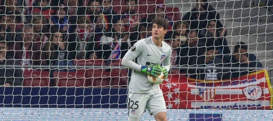Axel Werner, en su debut con el Atlético de Madrid Axel Werner, en su debut con el Atlético de Madrid