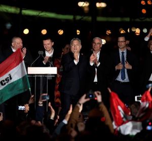 Viktor Orbán, tras ganar las elecciones en Hungría Viktor Orbán, tras ganar las elecciones en Hungría