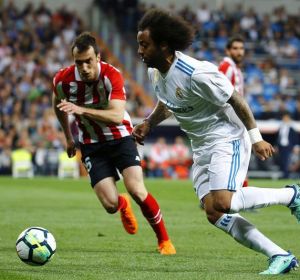 Marcelo, en un momento del encuentro ante el Athletic. Marcelo, en un momento del encuentro ante el Athletic.