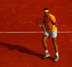 Nadal, en su partido contra Khachanov Nadal, en su partido contra Khachanov