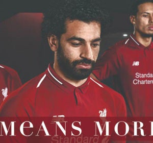 Salah, protagonista en la promoción del Liverpool para sus nuevas equipaciones Salah, protagonista en la promoción del Liverpool para sus nuevas equipaciones