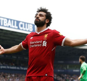 Salah durante el partido con el Liverpool Salah durante el partido con el Liverpool