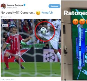 Las quejas de Boateng y Vidal durante el Real Madrid - Bayern Las quejas de Boateng y Vidal durante el Real Madrid - Bayern