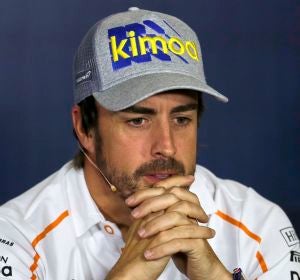 Fernando Alonso, en la rueda de prensa previa al GP de España Fernando Alonso, en la rueda de prensa previa al GP de España