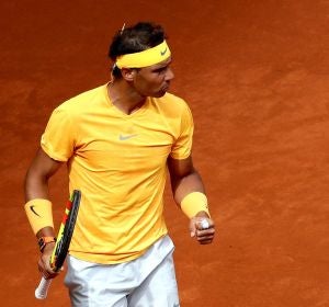 Rafa Nadal, en acción en el Mutua Madrid Open Rafa Nadal, en acción en el Mutua Madrid Open