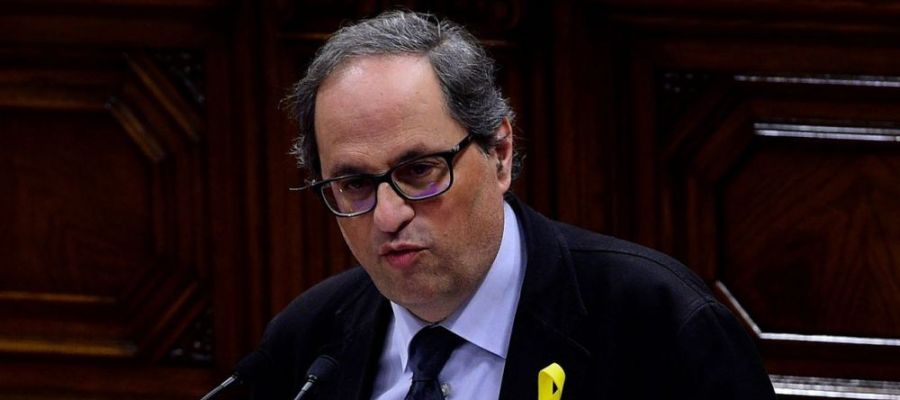 Quim Torra en el discurso de investidura Quim Torra en el discurso de investidura