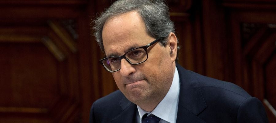Quim Torra, en su discurso de investidura Quim Torra, en su discurso de investidura