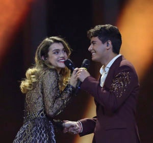 Amaia y Alfred durante su actuación en Eurovisión 2018 Amaia y Alfred durante su actuación en Eurovisión 2018