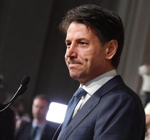 El designado primer ministro italiano Giuseppe Conte El designado primer ministro italiano Giuseppe Conte