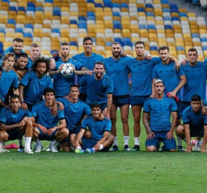 La plantilla del Real Madrid, lista para la final La plantilla del Real Madrid, lista para la final
