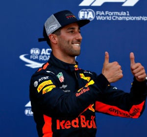 Ricciardo celebra un triunfo Ricciardo celebra un triunfo