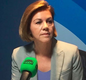 María Dolores de Cospedal durante una entrevista en Onda Cero María Dolores de Cospedal durante una entrevista en Onda Cero