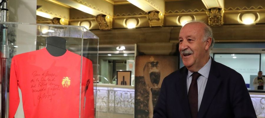 Vicente del Bosque, durante la presentación del Espacio Selección Vicente del Bosque, durante la presentación del Espacio Selección
