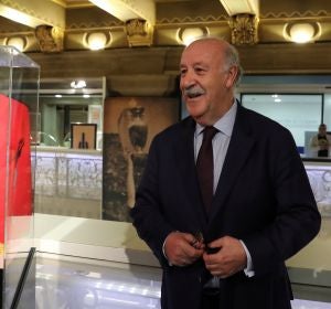 Vicente del Bosque, durante la presentación del Espacio Selección Vicente del Bosque, durante la presentación del Espacio Selección