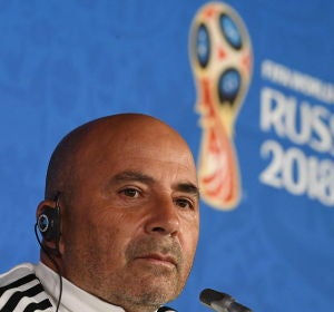 Jorge Sampaoli, en rueda de prensa Jorge Sampaoli, en rueda de prensa