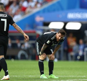 Messi se lamenta Messi se lamenta