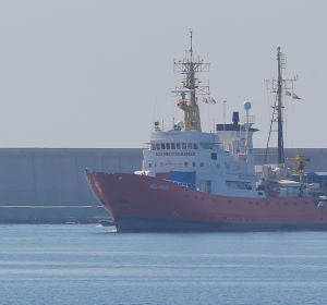 El barco Aquarius llega a Valencia El barco Aquarius llega a Valencia