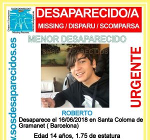 Desaparecido en Santa Coloma de Gramanet Desaparecido en Santa Coloma de Gramanet