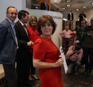 La candidata a presidir el PP y exvicepresidenta del Gobierno, Soraya Sáenz de Santamaría La candidata a presidir el PP y exvicepresidenta del Gobierno, Soraya Sáenz de Santamaría