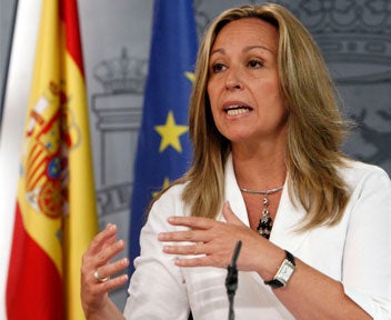 Trinidad Jiménez: "No es una decisión contra Israel, lo que queremos es empujar a las partes" Trinidad Jiménez: "No es una decisión contra Israel, lo que queremos es empujar a las partes"